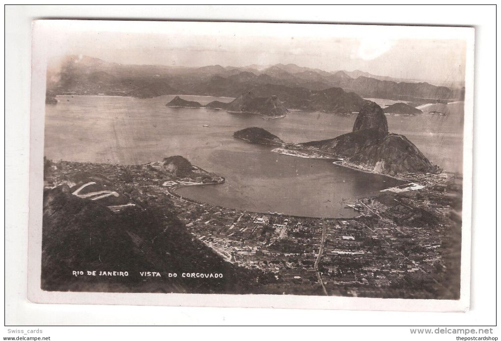 RP Brasil BraziL VISTA DO CARCOVADO RIO DE JANEIRO UNUSED AERIAL VIEW ?? - Rio De Janeiro