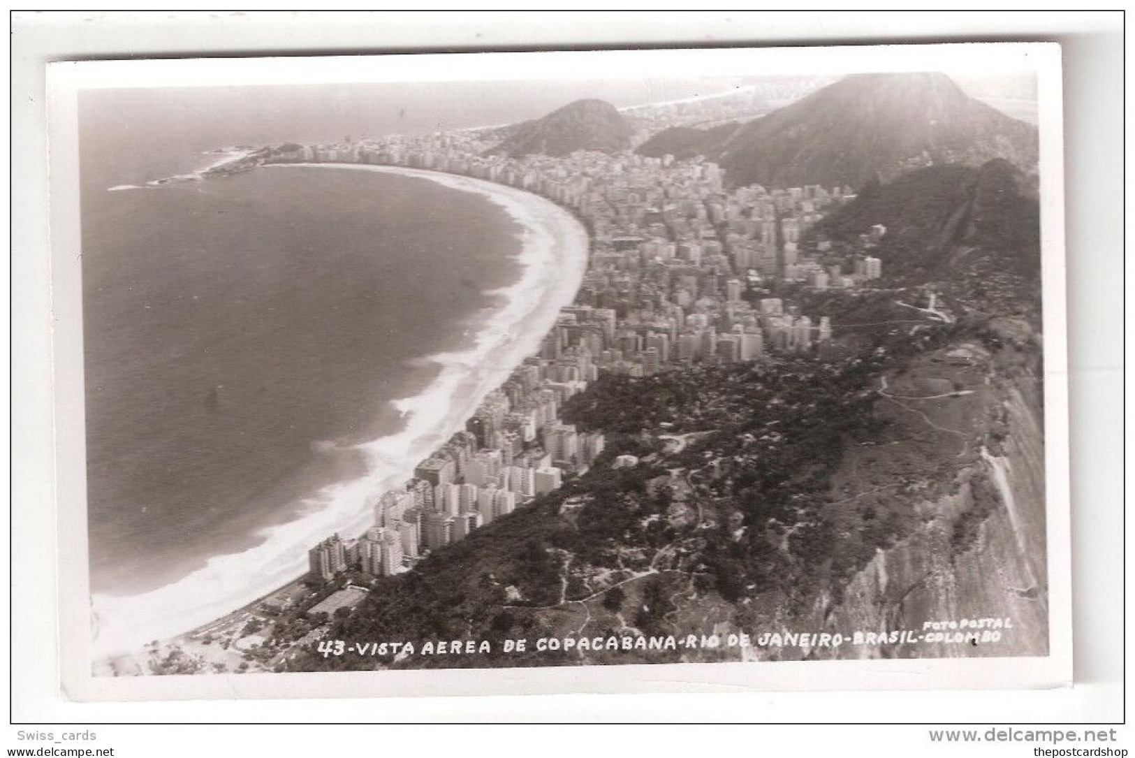 RP Brasil BraziL VISTA AEREA DE COPACABANA RIO DE JANEIRO AERIAL VIEW UNUSED - Rio De Janeiro