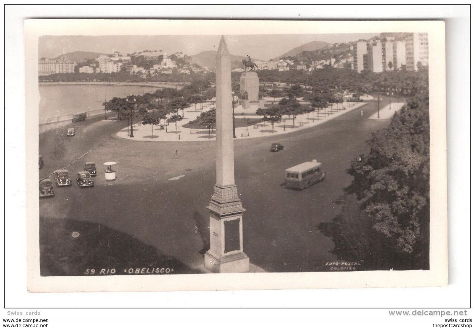 RP Brasil BraziL RIO DE JANEIRO OBELISCO UNUSED BUS MOTOR CARS ROAD - Rio De Janeiro