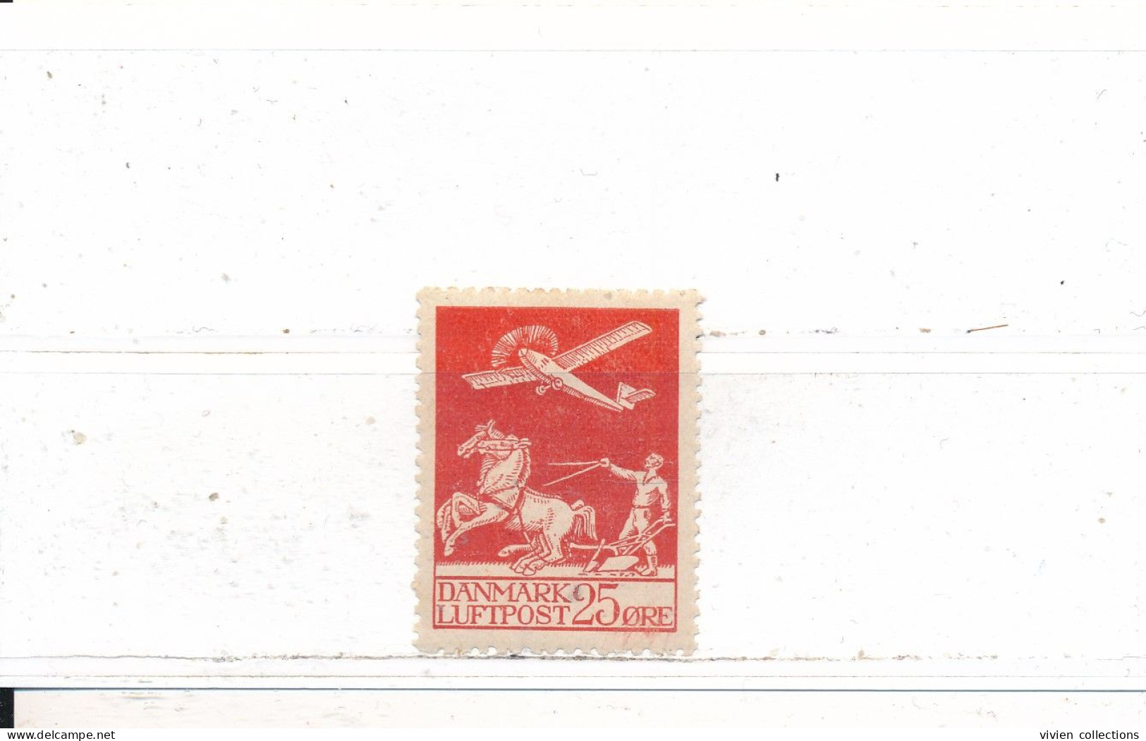 Danemark N° 3 Neuf Avec Petite Trace De Charnière - Airmail