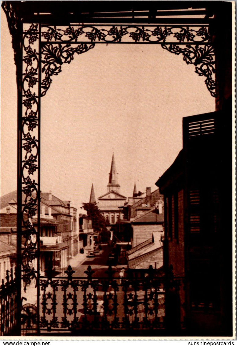 Louisiana New Orleans View Of St Louis Cathedral From French Quarter Circa 1935 - New Orleans