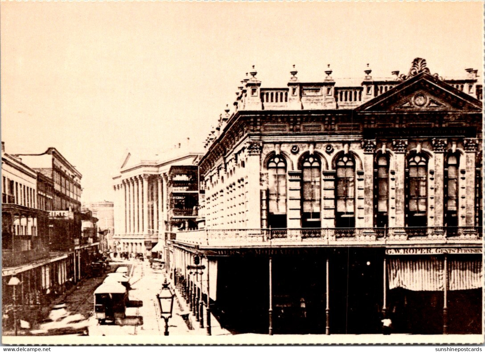 Louisiana New Orleans St Charles Street And Canal Street Showing St Charles Hotel & Pickwick Club Circa 1890 - New Orleans