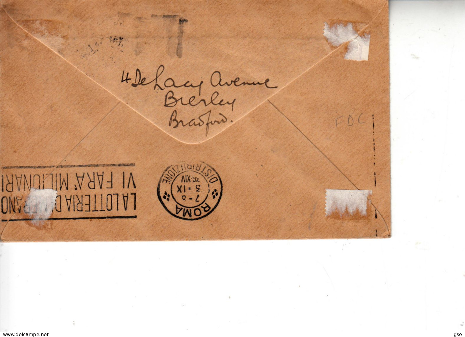 GRAN BRETAGNA  1.9.1936 - Lettera Per Italy (Rome) - Brieven En Documenten