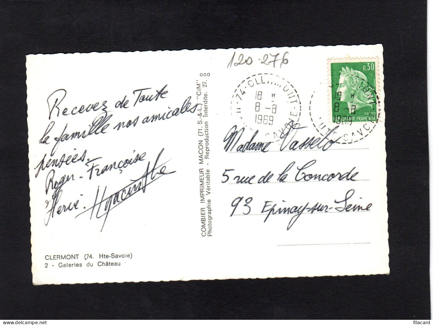 120276         Francia,   Clermont,  Galeries  Du  Chateau,   VG  1969 - Saint-Julien-en-Genevois