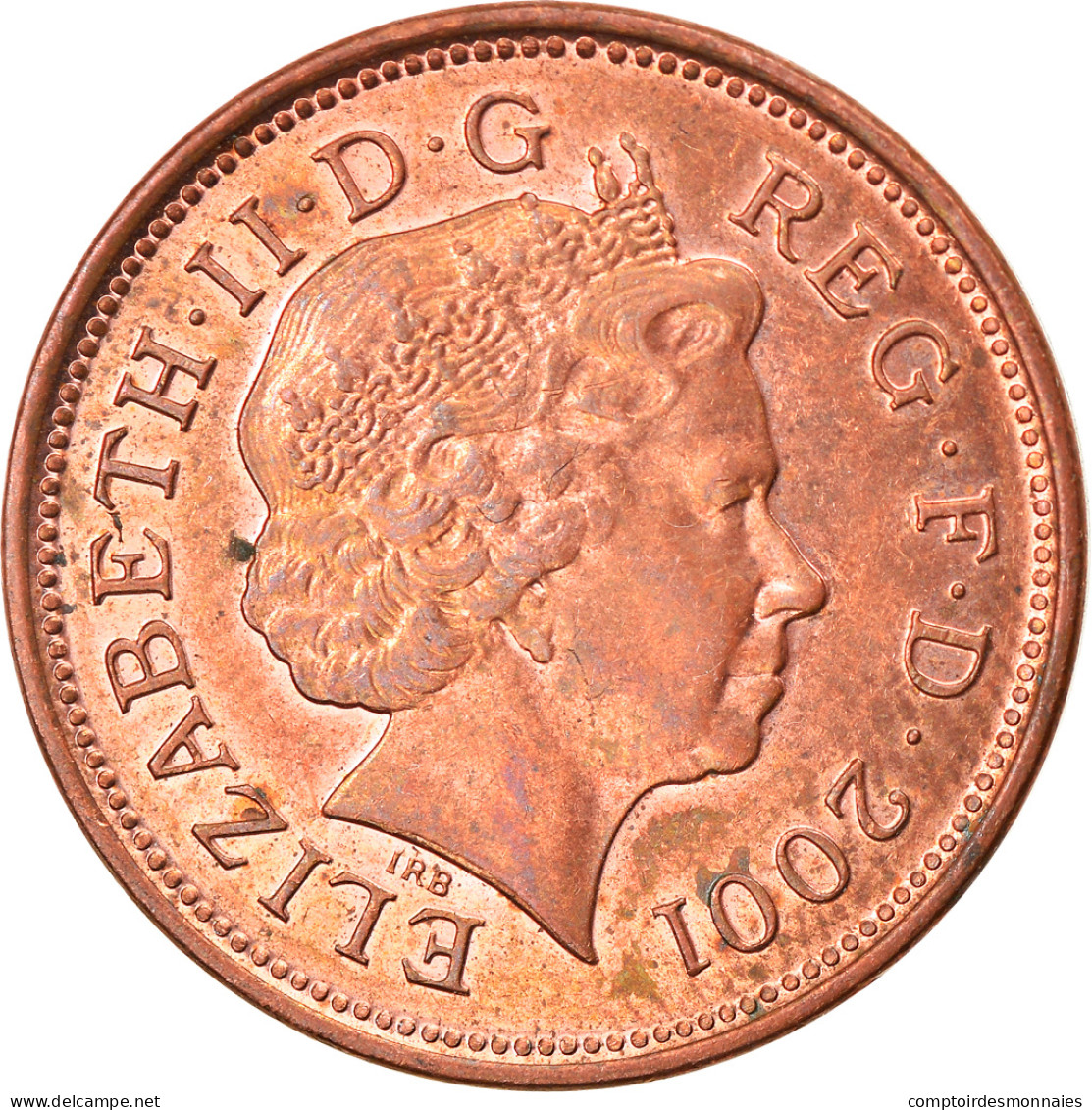 Monnaie, Grande-Bretagne, Elizabeth II, 2 Pence, 2001, TTB+, Copper Plated - 2 Pence & 2 New Pence