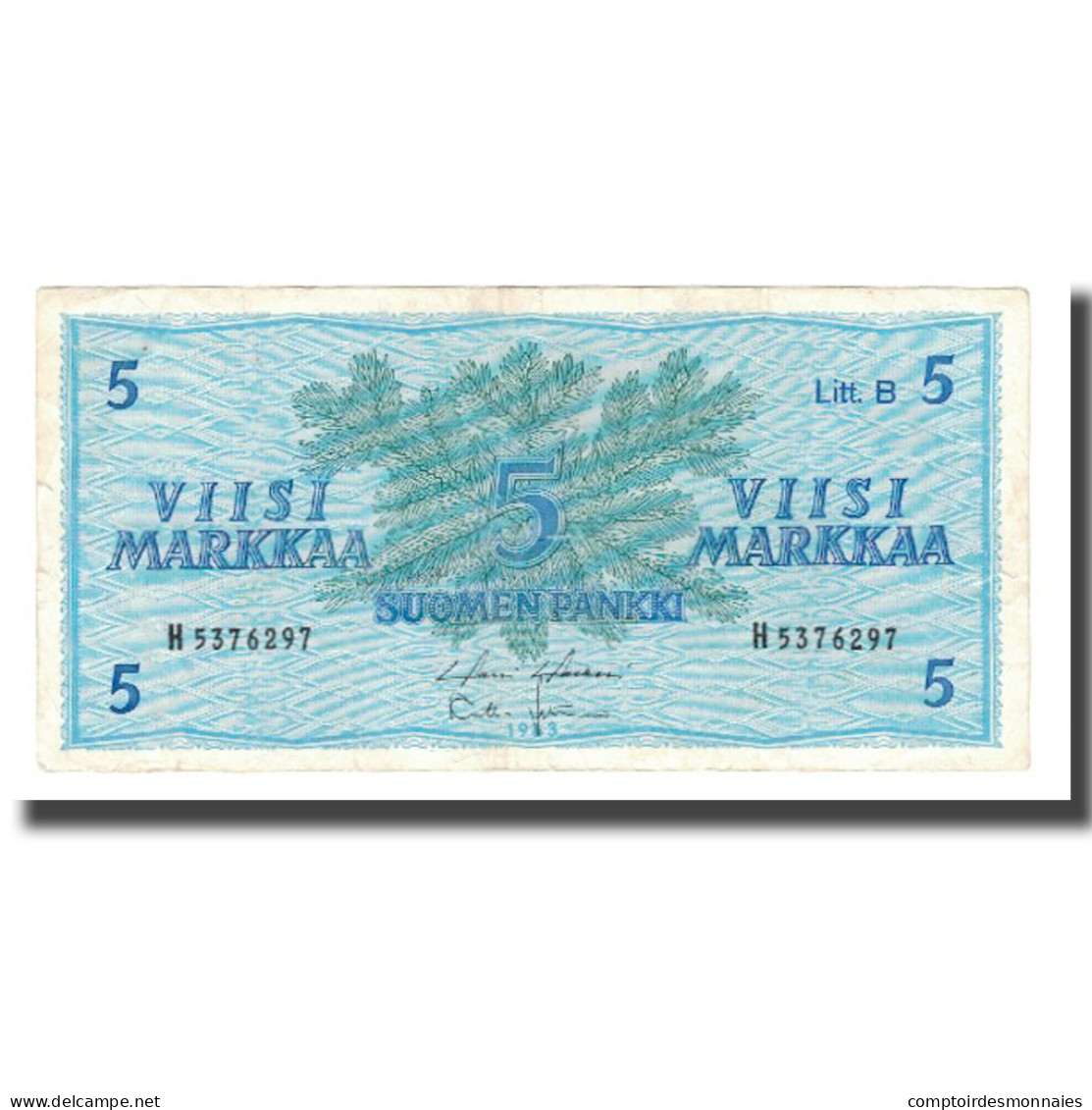 Billet, Finlande, 5 Markkaa, 1963, KM:106Aa, TTB+ - Finlandia