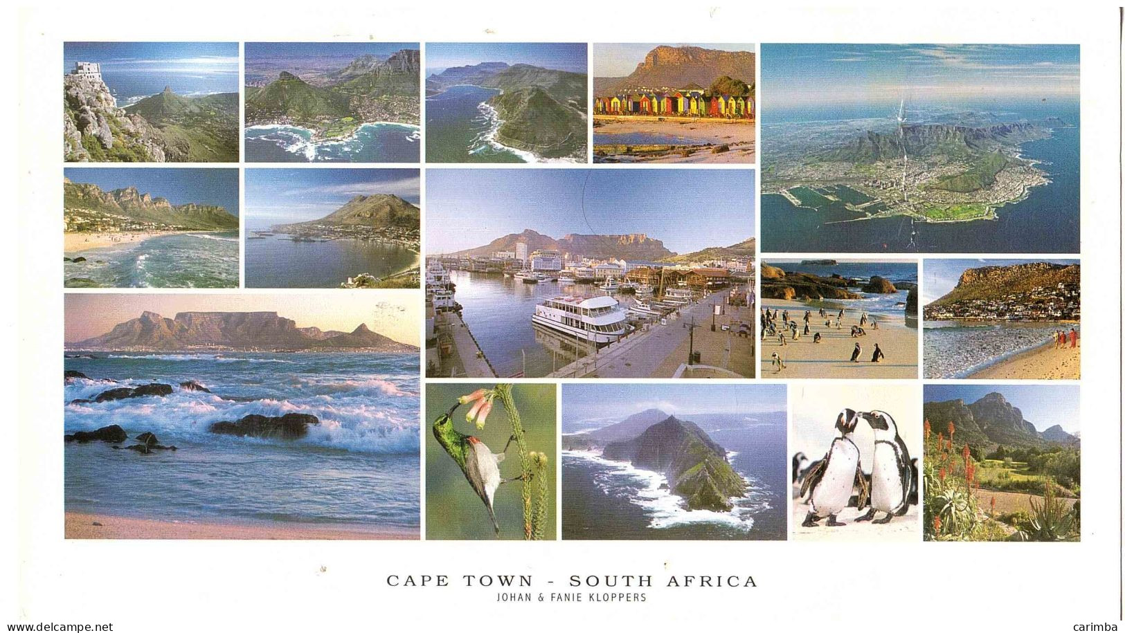 SOUTH AFRICA LION CARTOLINA PER ITALIA CAPE TOWN - Covers & Documents