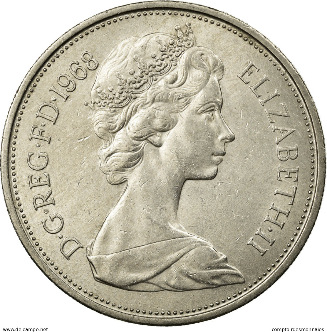 Monnaie, Grande-Bretagne, Elizabeth II, 10 New Pence, 1968, SUP, Copper-nickel - 10 Pence & 10 New Pence