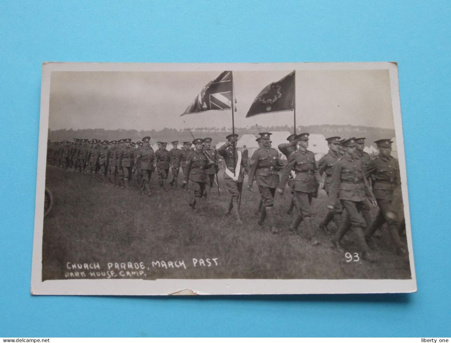 PARK HOUSE CAMP Church Parade ( Photo Card > Format 14 X 9 Cm.) 19?? ! - Guerra, Militares