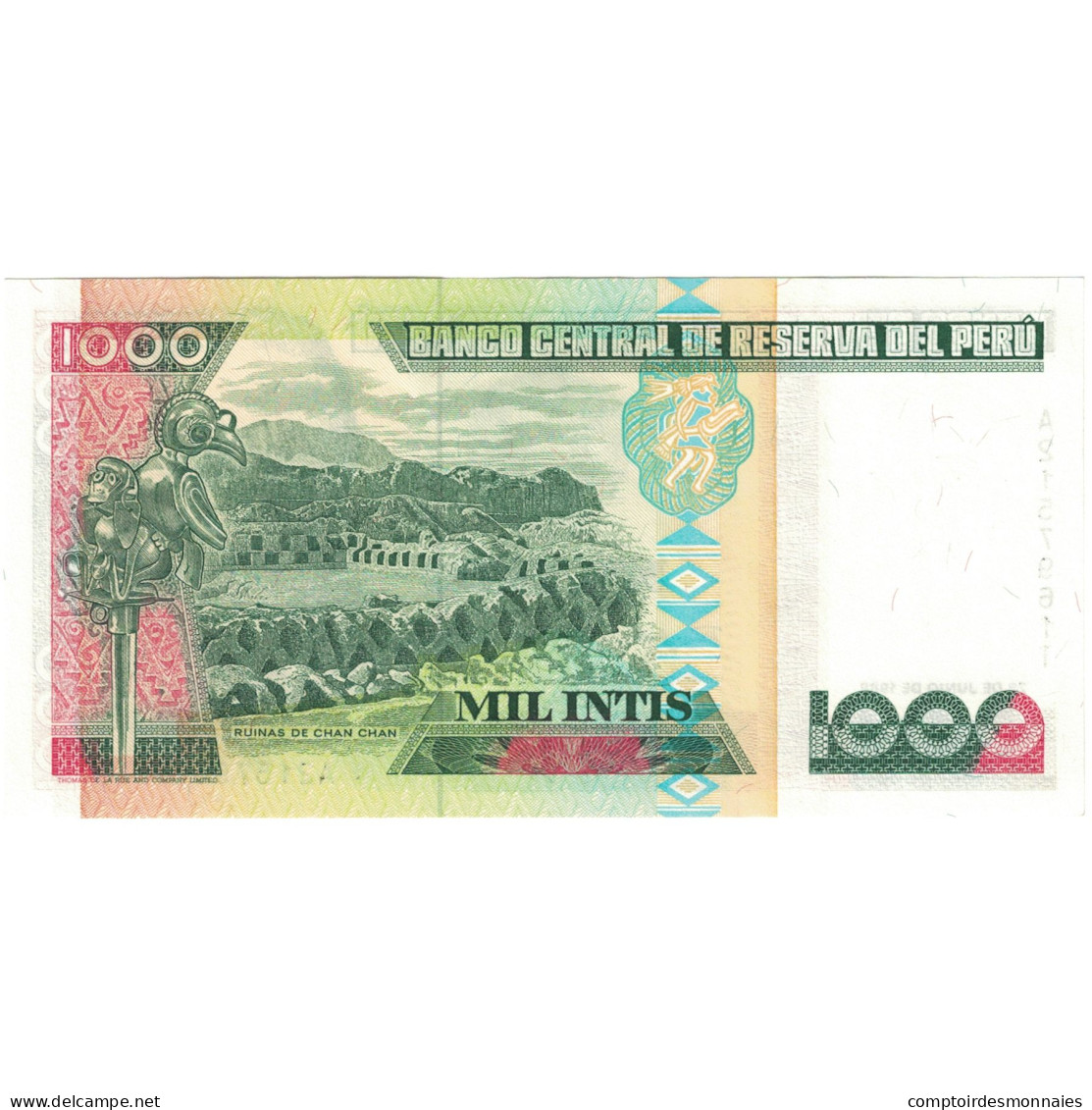 Billet, Pérou, 1000 Intis, 1988-06-28, KM:136b, NEUF - Uruguay