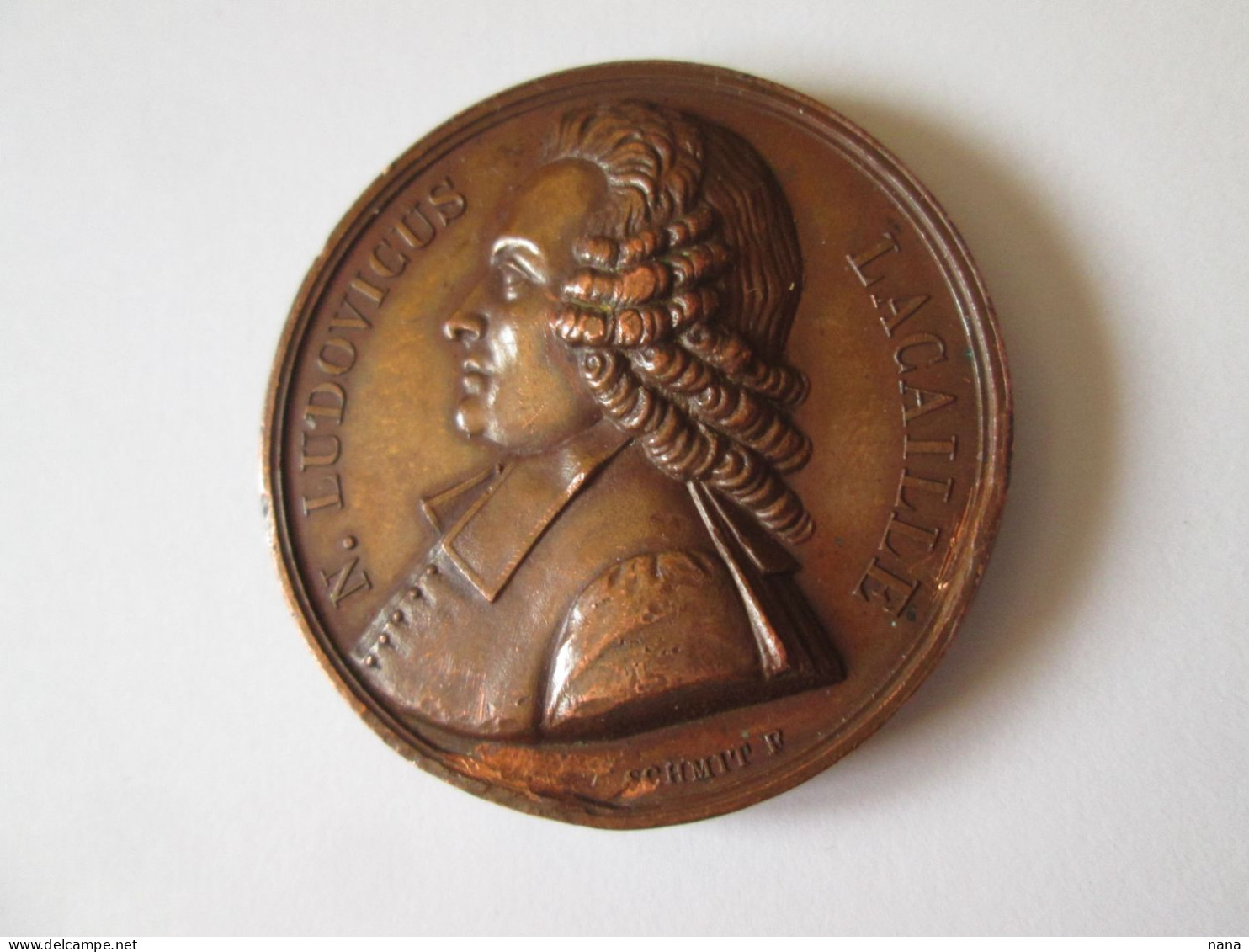 France Medaille N.Lacaille 1824,astronome Et Mathemat.francais/France Medal N.Lacaille 1824,french Astronomer & Mathema. - Avant 1871