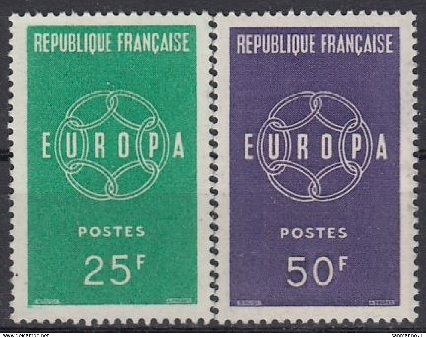 FRANCE 1262-1263,unused - 1959