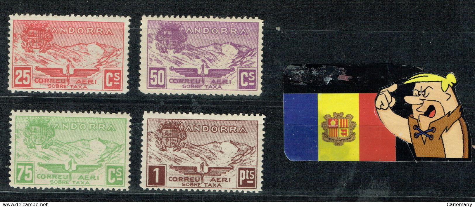 ANDORRA ESP.  P.A. 1932 4 V.  N.E.  NEUFS *** - Machines à Affranchir (EMA)