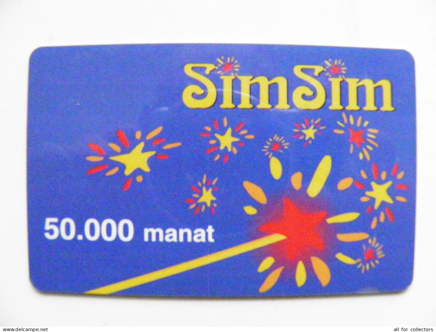 Phonecard Prepaid Sim Sim 50.000 Manat Azerbaijan Salute - Aserbaidschan