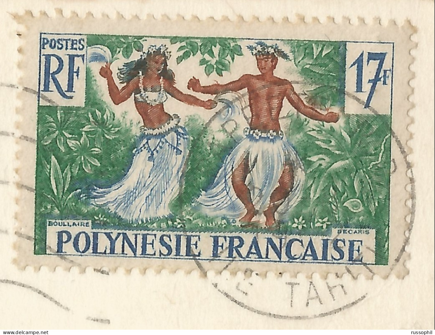 FRENCH POLYNESIA - TAHITI - DANSEUSE TAHITIENNE - ED - TAHITI - GOOD FRANKING 1960 - Oceanía