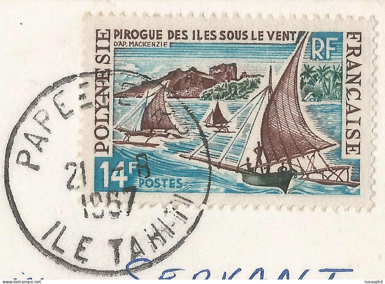 FRENCH POLYNESIA - LES DELICIEUX FRUITS DE TAHITI - THE DELICIOUS TAHITIAN FRUITS - ED. TAHITI -  GOOD FRANKING 1967 - Oceanía