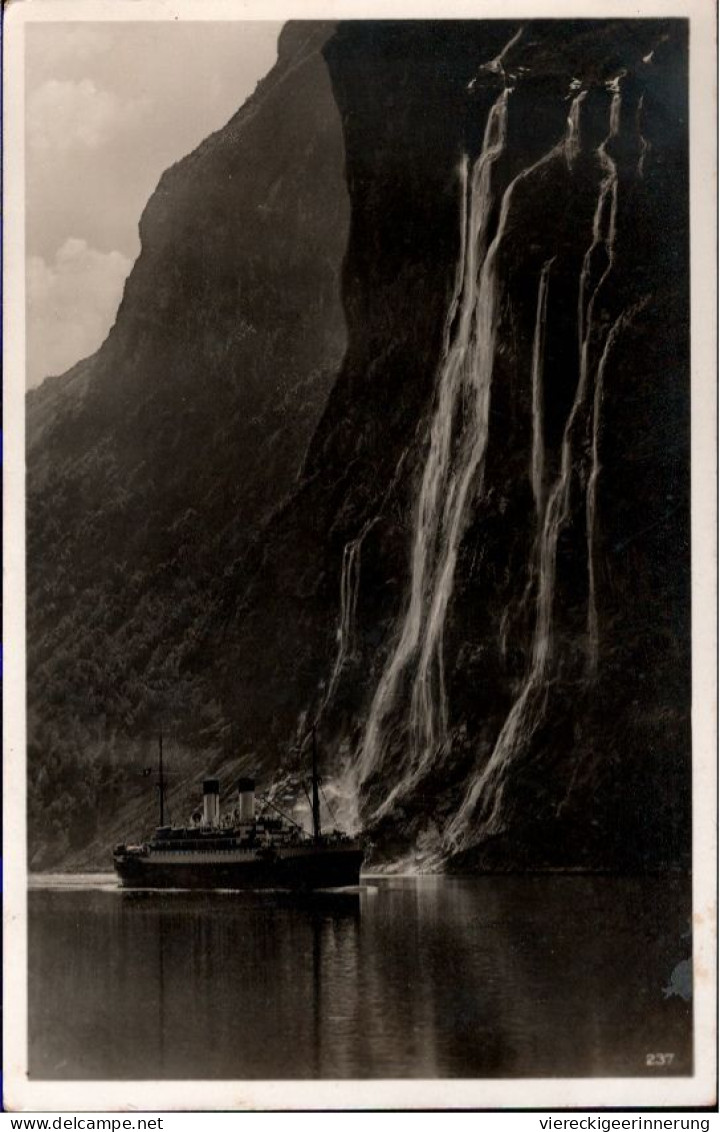 ! 1937 Foto Ansichtskarte Aus Norwegen, Dampfer, Monte Rosa - Norway