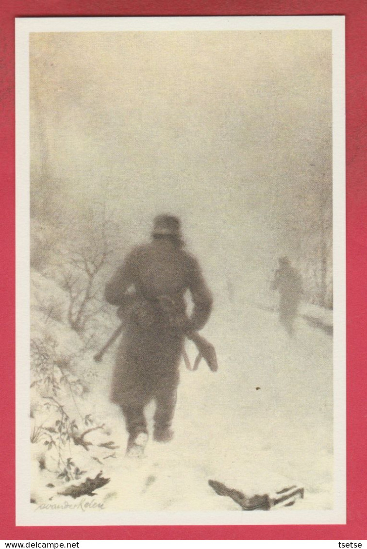 Bataille De Ardennes / Offensive Von Rundstedt - Chromo Historia /  Format Carte Postale - Weltkrieg 1939-45