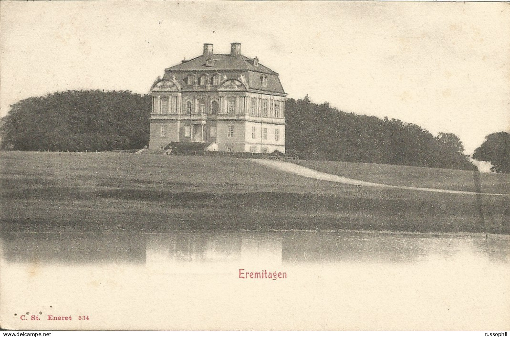 SWEDEN - CLEAR DEPARTURE CDS "MOLLE" ON POSTCARD (VIEW OF ERMITAGEN) TO FRANCE - 1905 - 1885-1911 Oscar II