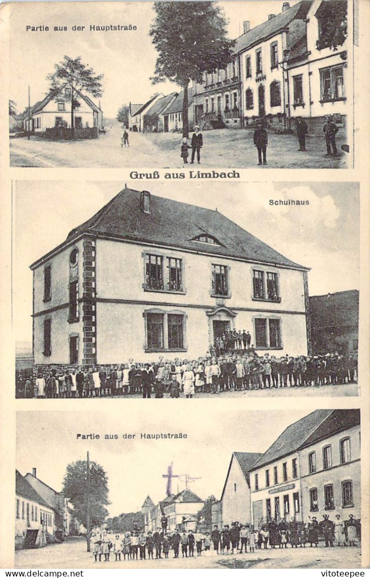 Allemagne Germany Gruß Aus Limbach Schulhaus , Partie Aus Der Hauptstraße - Limbach-Oberfrohna
