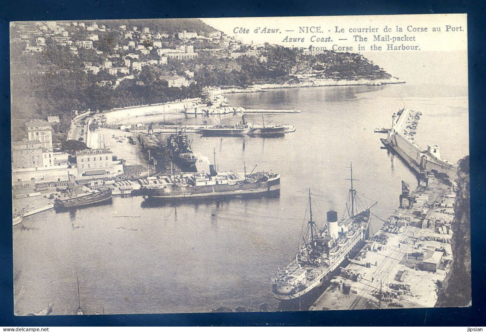 Cpa Du 06 Nice Le Courrier De La Corse Au Port   LANR30 - Schiffahrt - Hafen