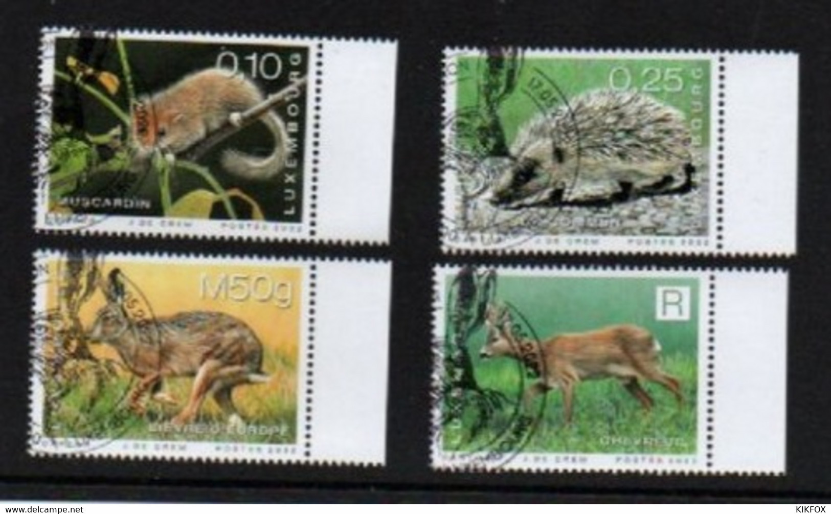 Luxembourg 2022   MI 2305 - 2308 , SATZ MAMMIFERES DU LUXEMBOURG, GESTEMPELT, OBLITERE,  ESST, 22 04.27.22 - Used Stamps