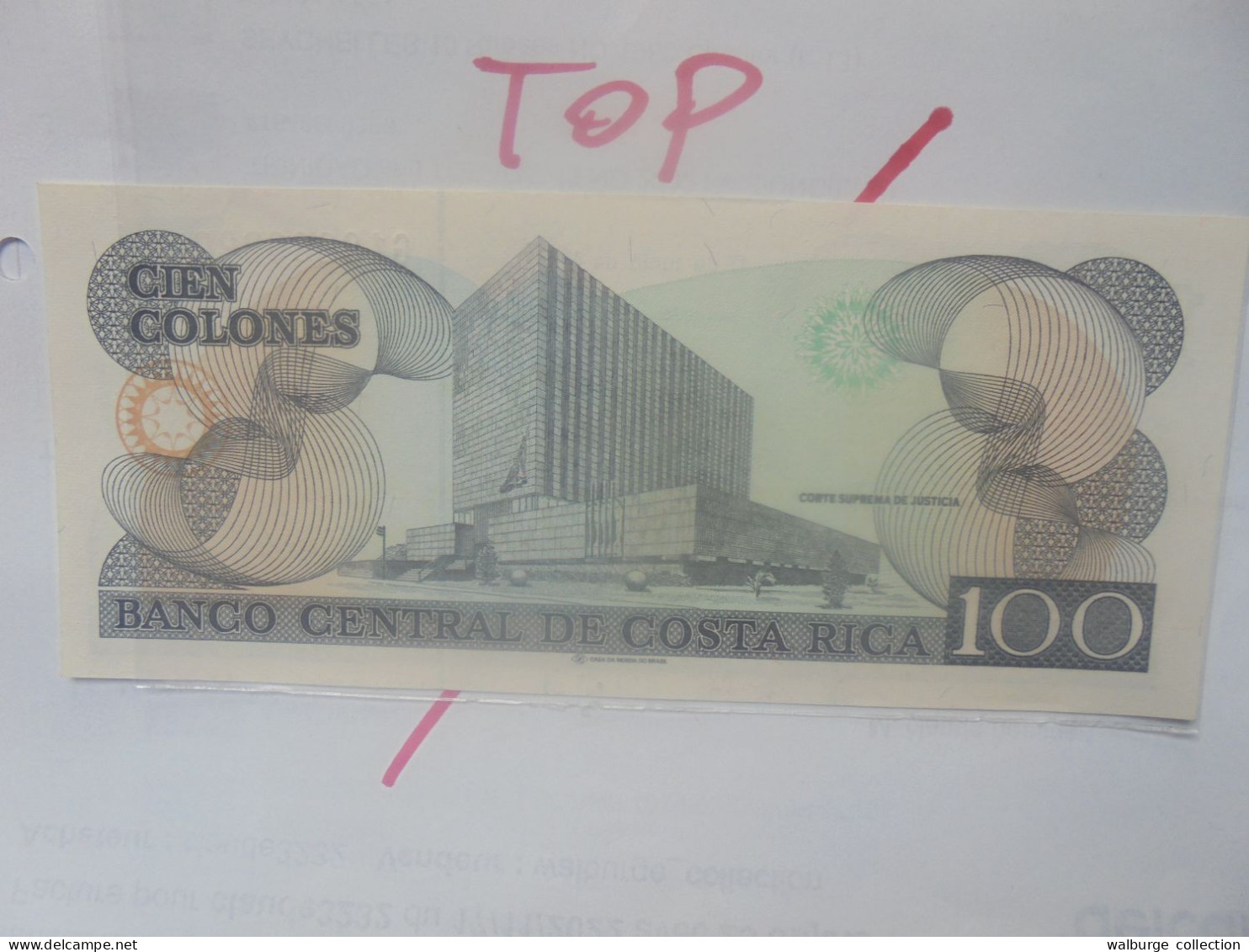 COSTA RICA 100 COLONES 1992 Neuf (B.29) - Costa Rica