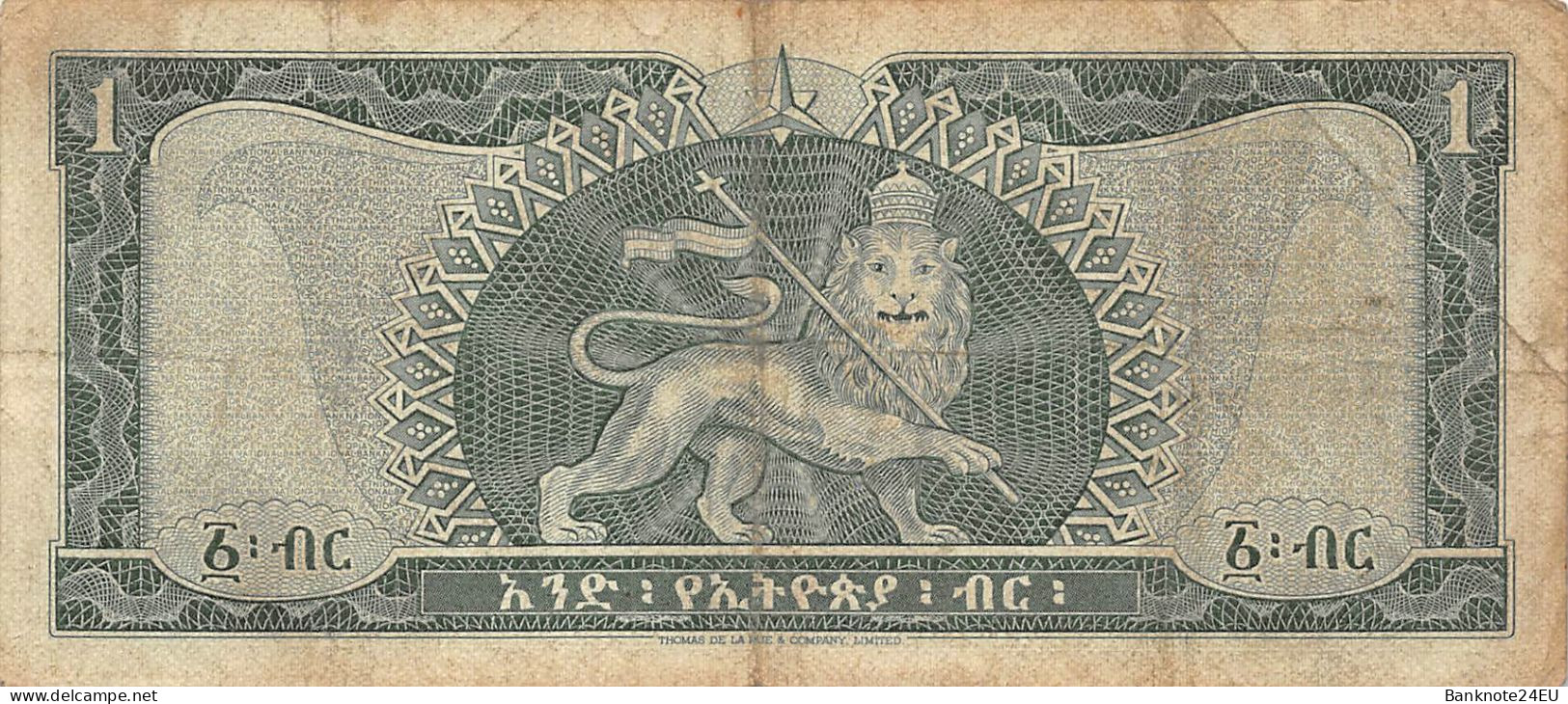 Ethiopia 1 Dollar 1966 Fine Pn 25a - Ethiopië