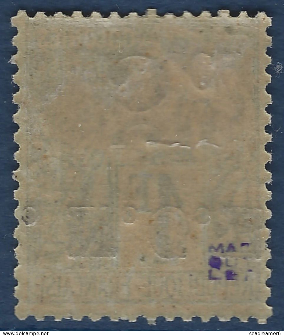 Nouvelle Caledonie N°10a* 5c Sur 1FR Olive Variété Surcharge Renversée Frais & TTB Signé MARQUELET - Unused Stamps