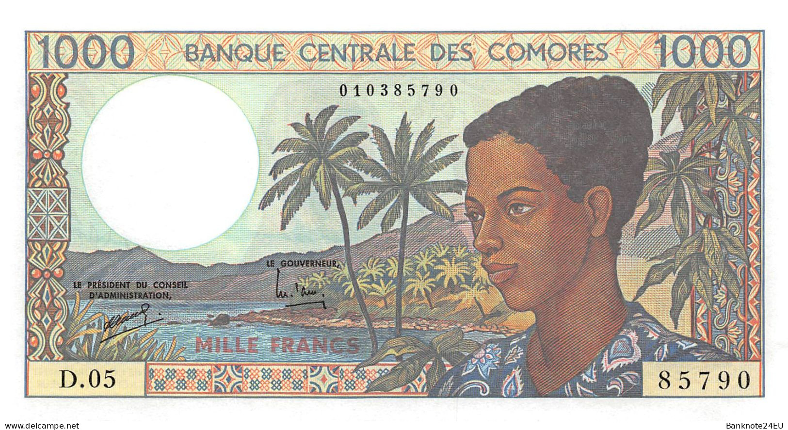 Comoros 1000 Francs 1994 Unc Pn 11b.1 - Comoren