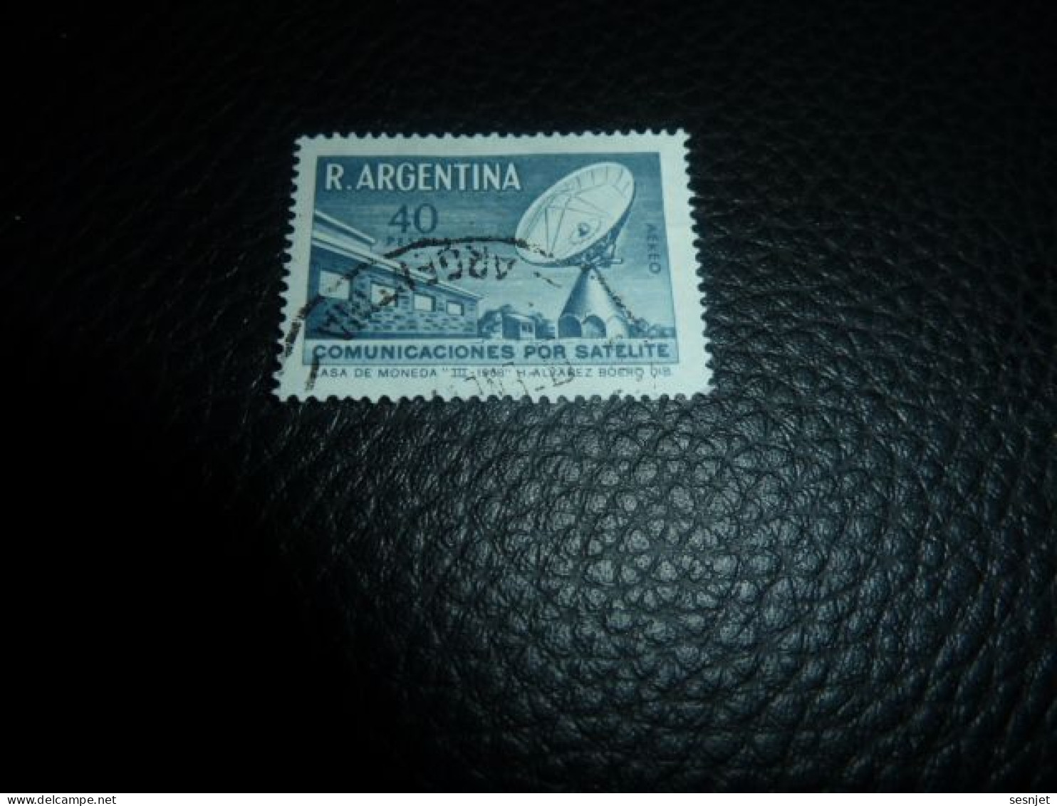 Republica Argentina - Communicaciones Por Satelite - 40 Pesos - Yt Pa 127 - Gris-bleu - Oblitéré - Année 1969 - - Gebraucht