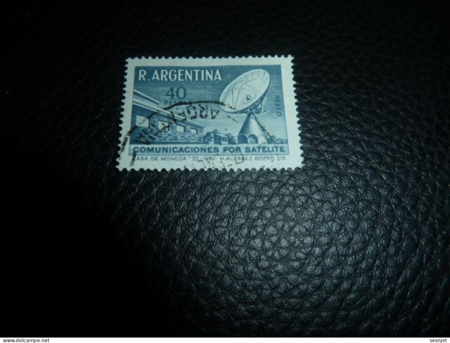 Republica Argentina - Communicaciones Por Satelite - 40 Pesos - Yt Pa 127 - Gris-bleu - Oblitéré - Année 1969 - - Used Stamps