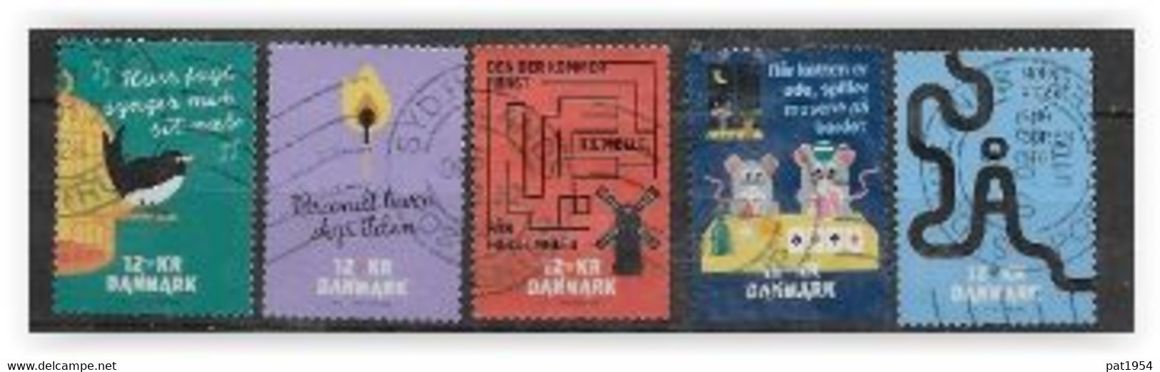 Danemark 2022 Série Oblitérée Proverbes - Used Stamps