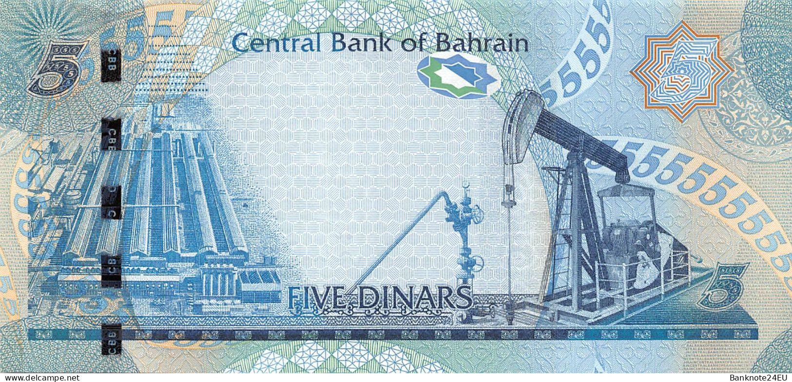 Bahrain 5 Dinars 2008 Unc Pn 27a - Bahrain