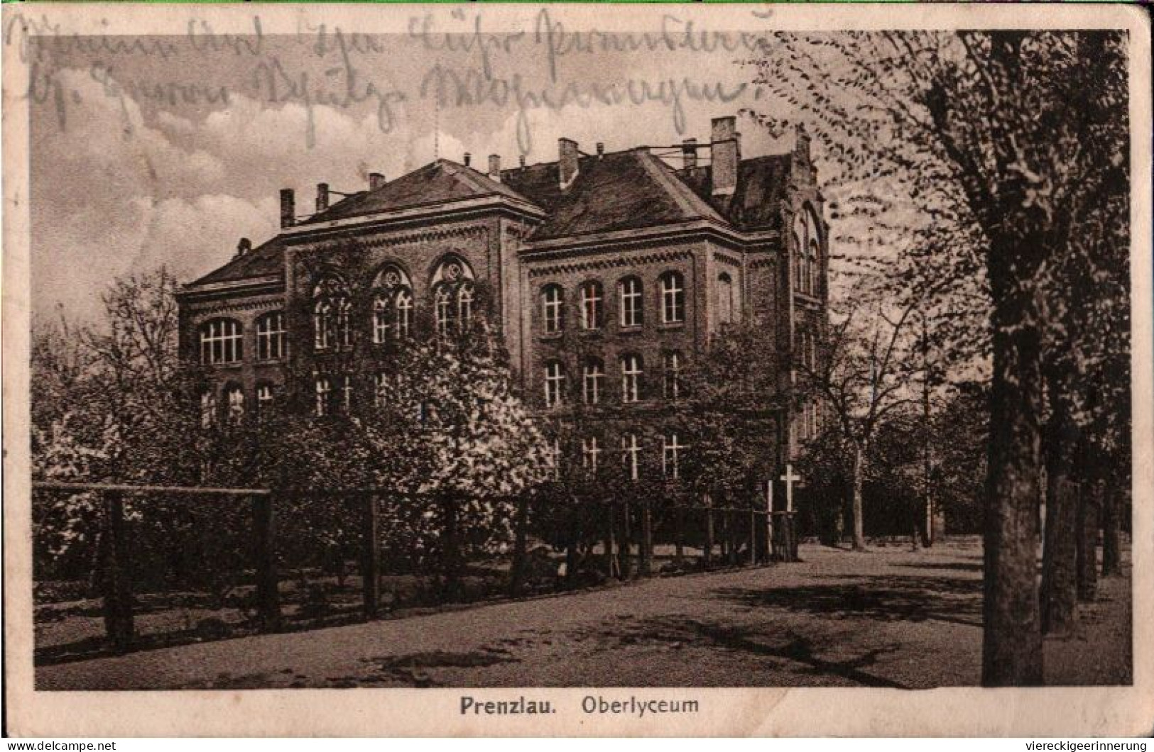 ! Alte Ansichtskarte Aus Prenzlau, Oberlyceum, Schule, 1933 - Prenzlau