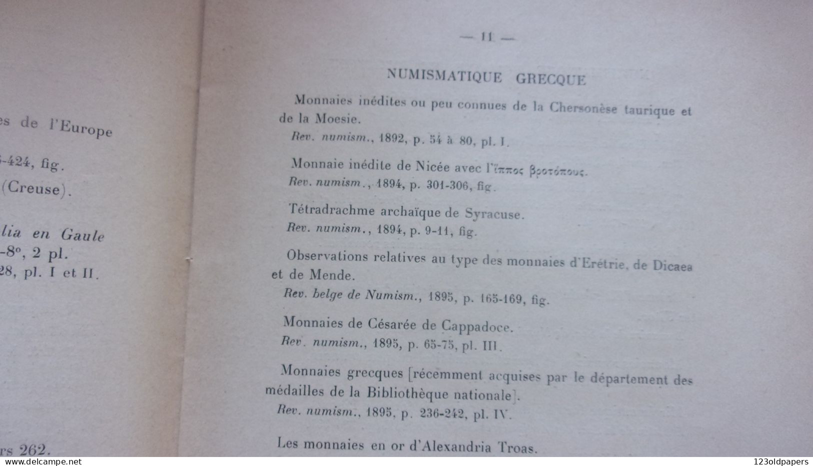 RARE 1917 BIBLIOGRAPHIE SOMMAIRE DE ADRIEN BLANCHET ANNOTE DE SA MAIN NUMISMATIQUE TRESORS ...