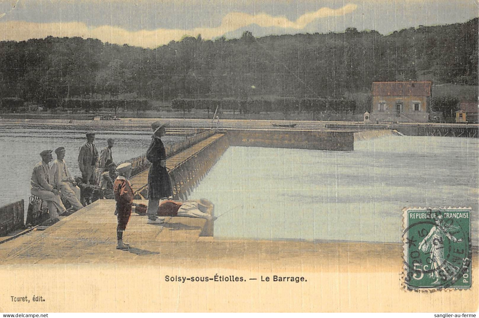 CPA 91 SOISY SOUS ETIOLLES / LE BARRAGE / Cpa Toilée - Sonstige & Ohne Zuordnung