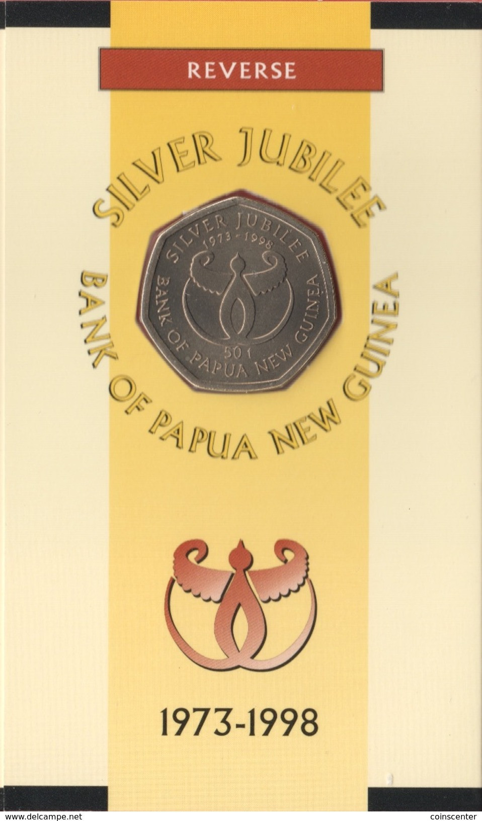 Papua New Guinea 50 Toea 1998 "Bank Of Papua NG" In Kit UNC - Papuasia Nuova Guinea