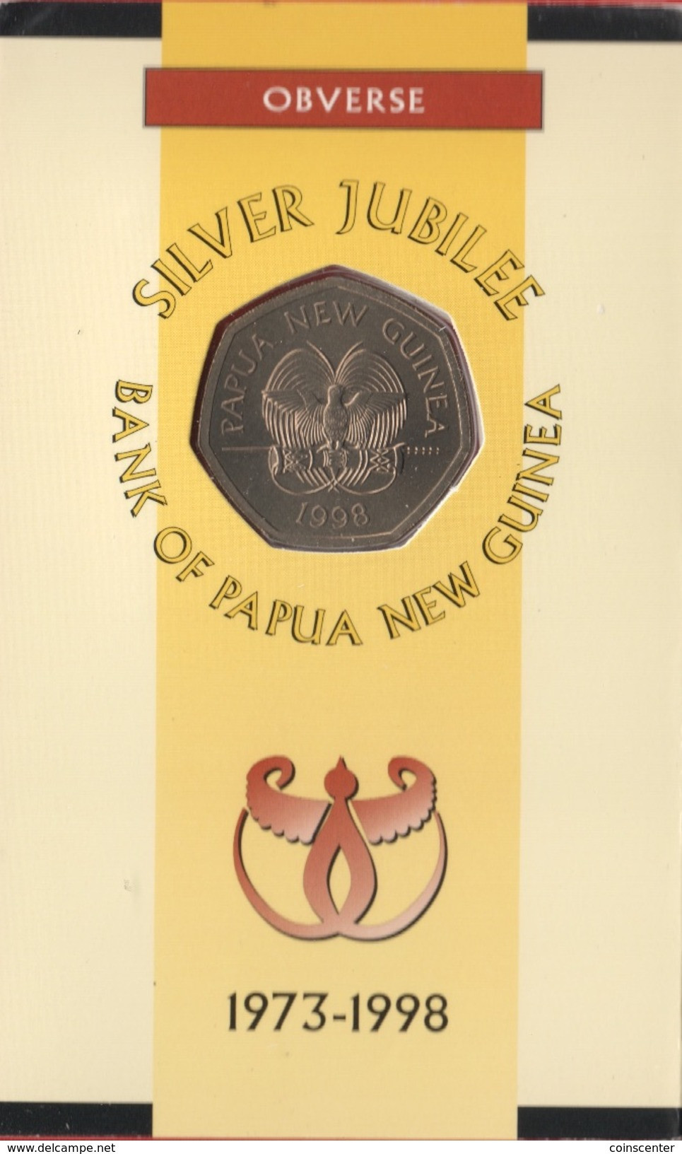 Papua New Guinea 50 Toea 1998 "Bank Of Papua NG" In Kit UNC - Papúa Nueva Guinea