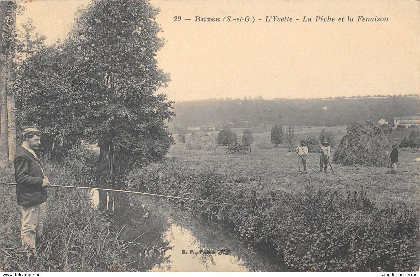 CPA 91 BURES / L'YVETTE / LA PECHE / LA FENAISON - Bures Sur Yvette