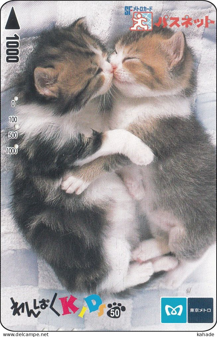 Japan Prepaidcard    Katze Cat - Katten