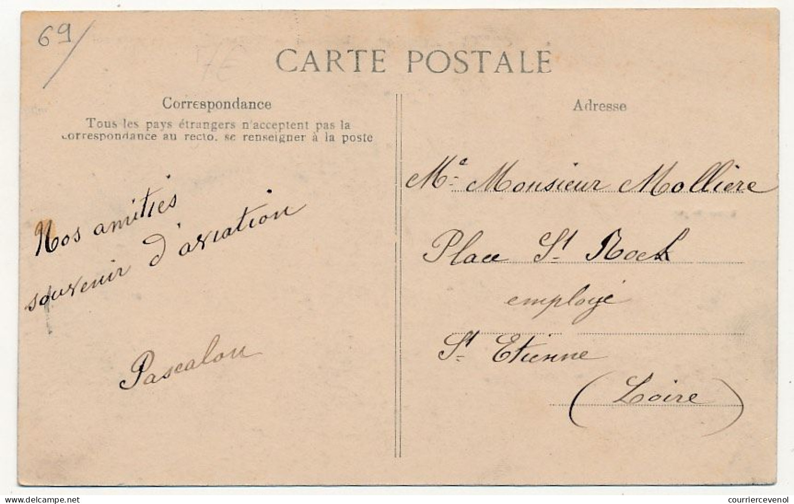 CPA - France - AVIATION - Le Biplan De Wilbur Wright En Plein Vol - Portrait De Wilbur Wright - ....-1914: Precursors