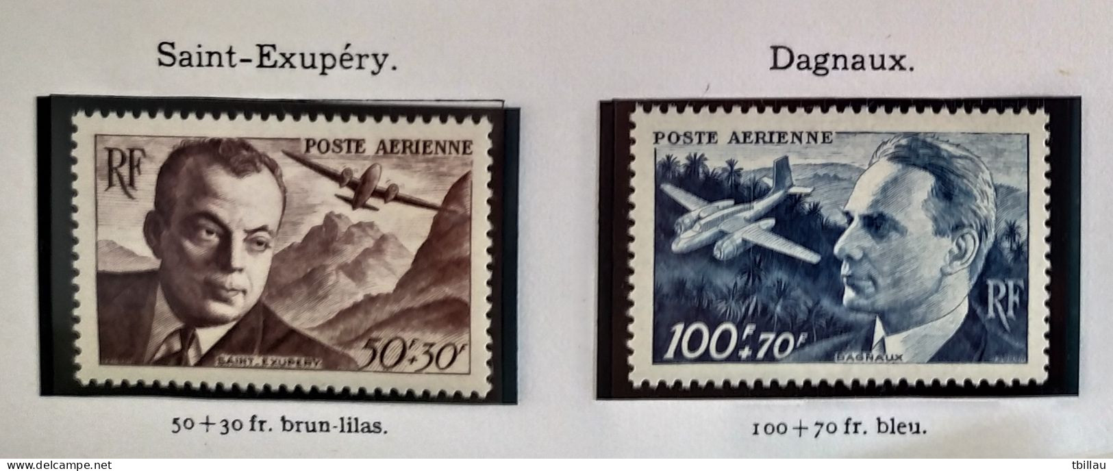 FRANCE 1947 POSTE AERIENNE Y&T 21 /22  NEUF - 1927-1959 Neufs