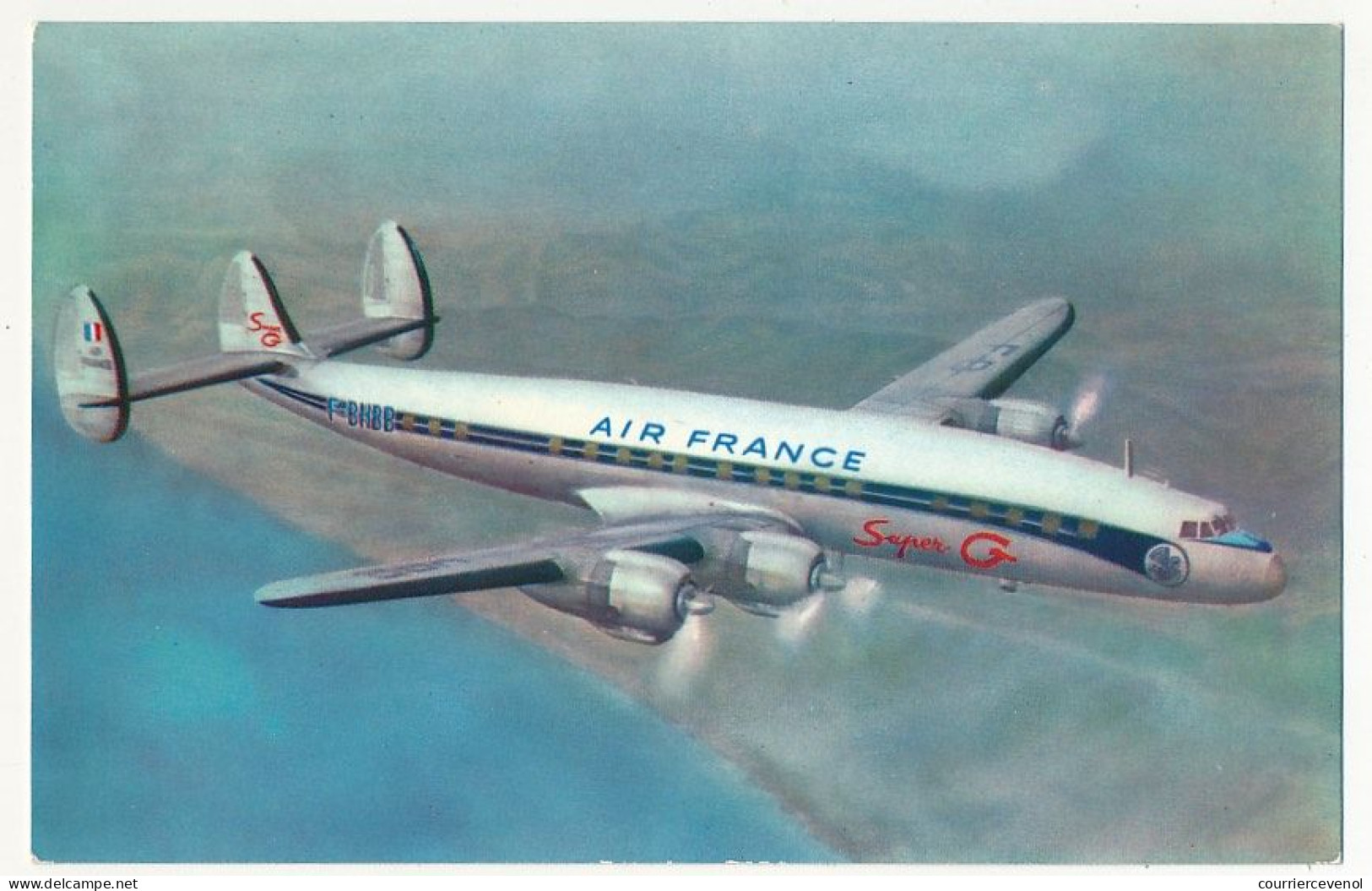 CPSM - AVIATION - Air France - Lockheed Super G Constellation - 1946-....: Modern Era