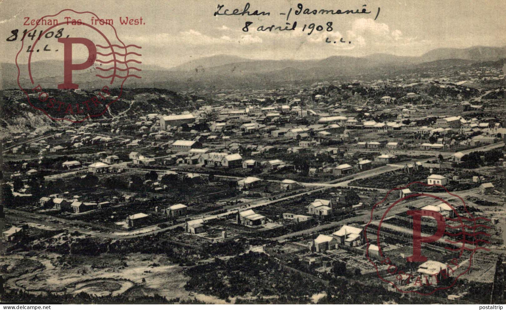 AUSTRALIA. TASMANIA. ZEEHAN FROM WEST. - Autres & Non Classés