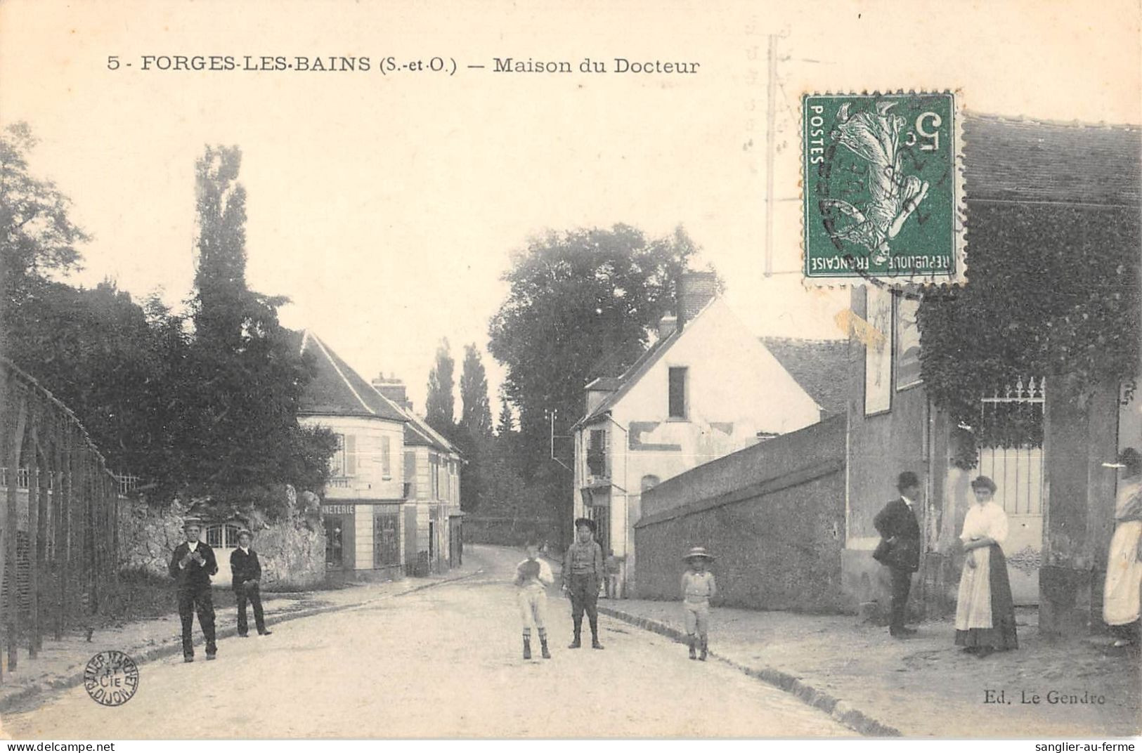 CPA 91 FORGES LES BAINS / MAISON DU DOCTEUR / Cliché Rare - Andere & Zonder Classificatie