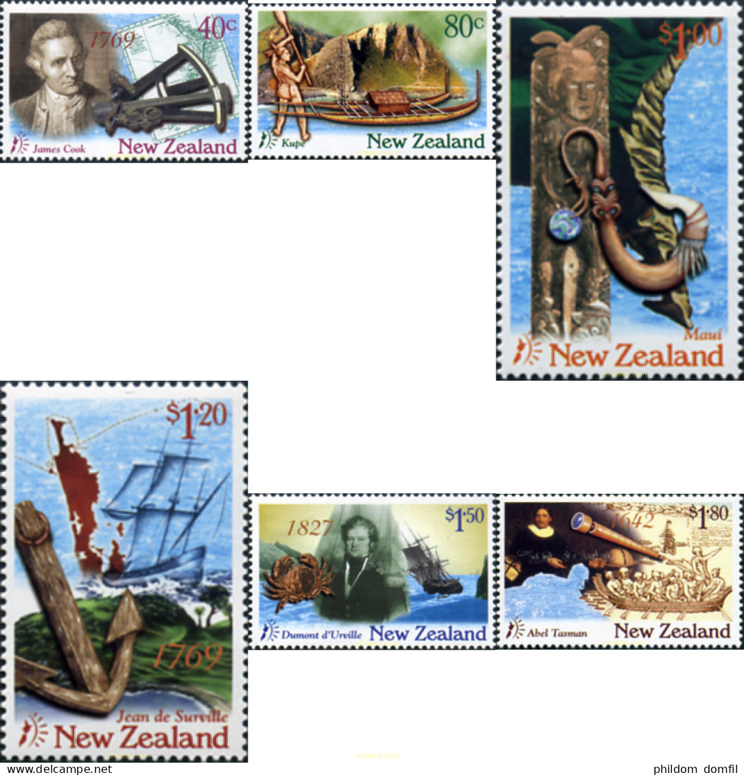 349430 MNH NUEVA ZELANDA 1997 DESCUBRIDORES - Variétés Et Curiosités