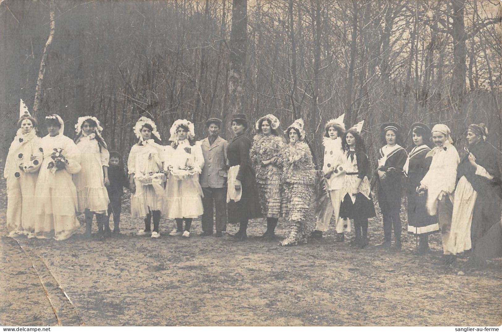 CPA 91 FORGES LES BAINS / CARTE PHOTO / CARNAVAL  LE 09 03 1911 - Autres & Non Classés