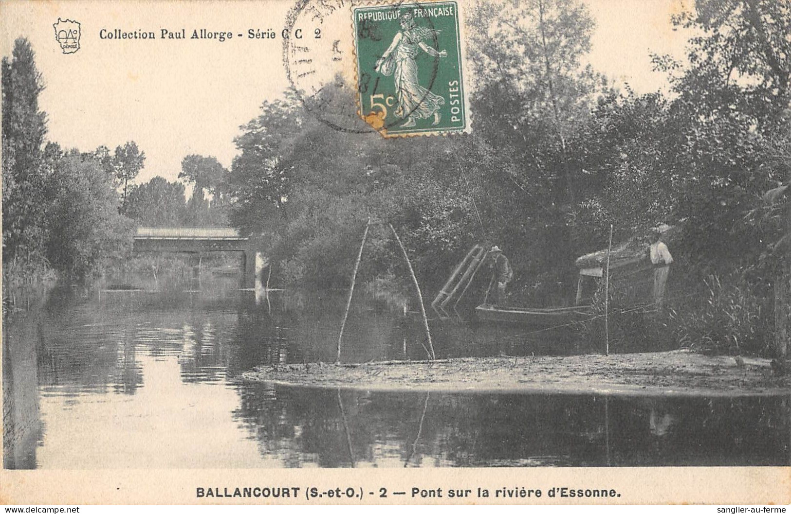 CPA 91 BALLANCOURT / PONT SUR LA RIVIERE D'ESSONNE - Ballancourt Sur Essonne