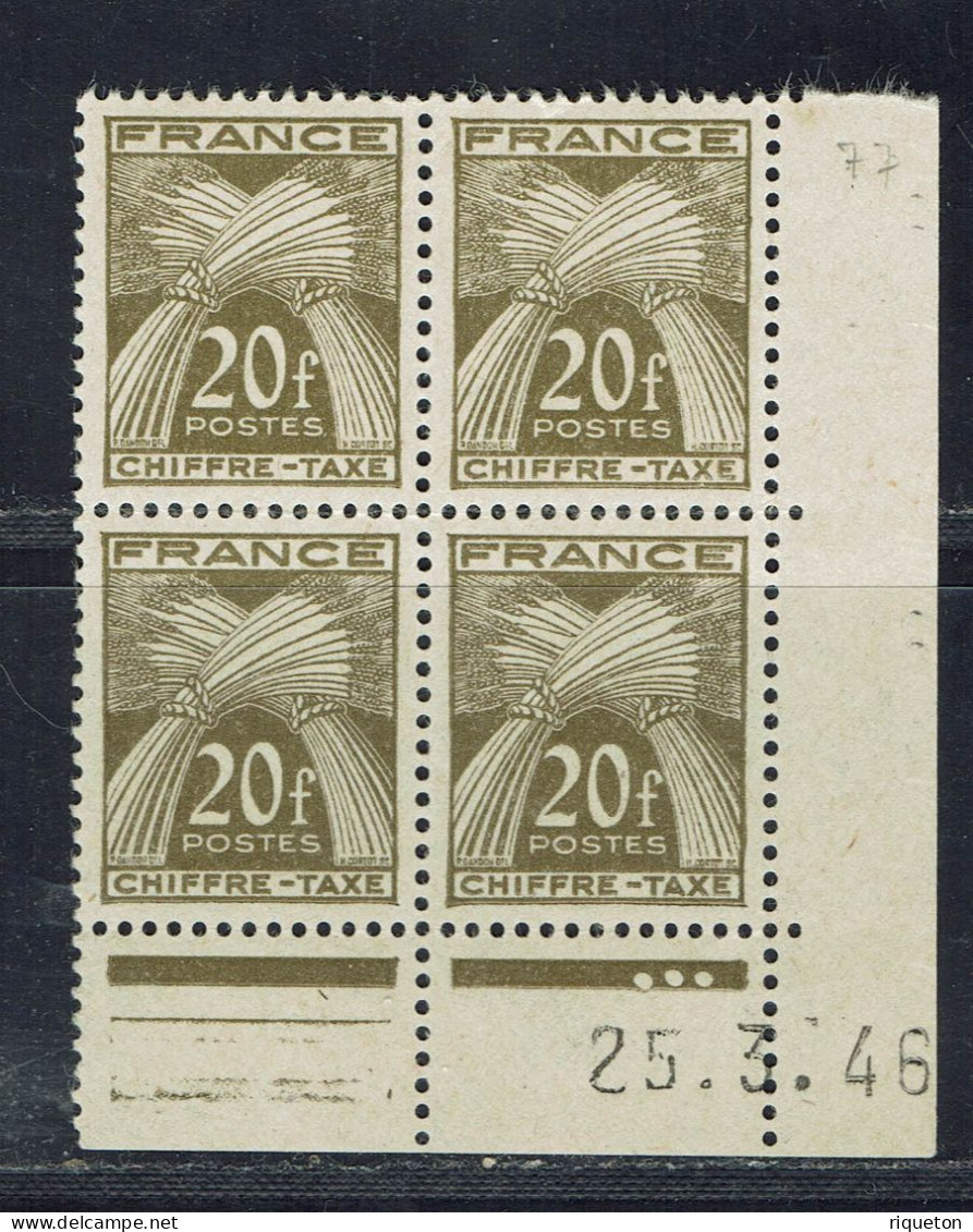 T. Taxe N° 77 Neuf Sans Charnière. TB. XX. - Postage Due